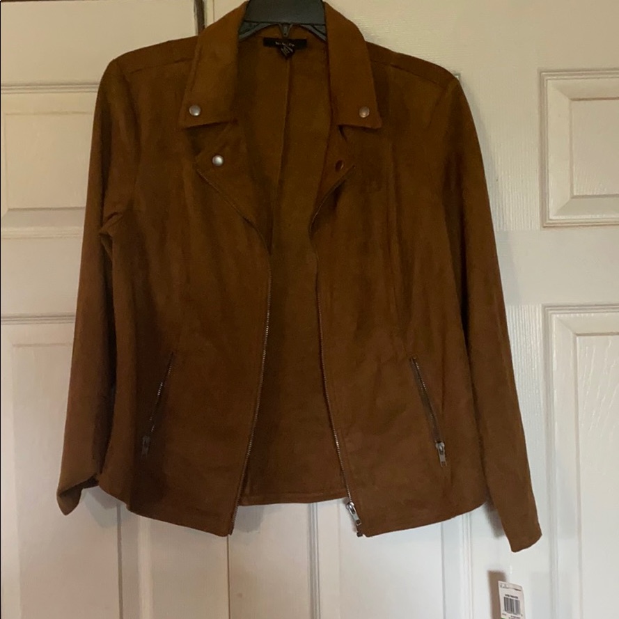 Brand New Style And Co Velvet Zipper Jacket